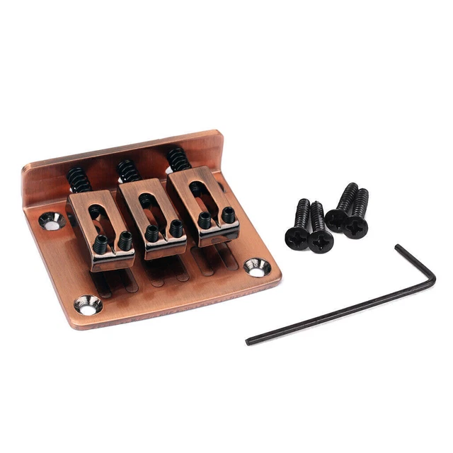 CIGAR BOX GUITAR Parts 3String Top Loading Hardtail Adjustable Bridge