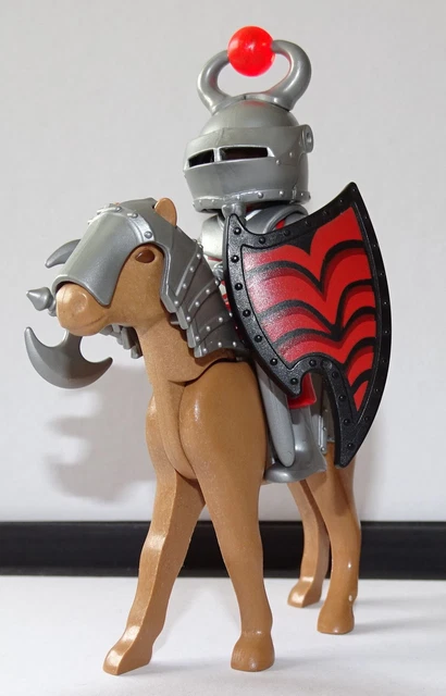 PLAYMOBIL Medioevo (L5147) | Redini Rosse Cavallo & Acrobati 3810 | Lotto Usato - Foto 2