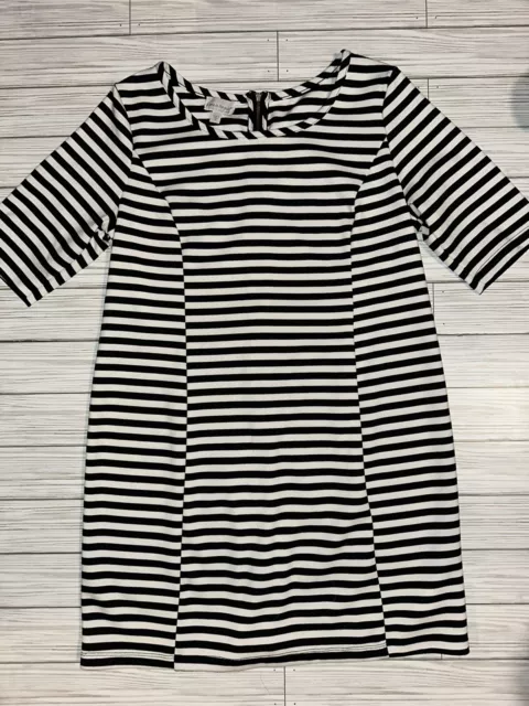 Black White Striped Maternity Dress Size Medium by A Pea in the Pod