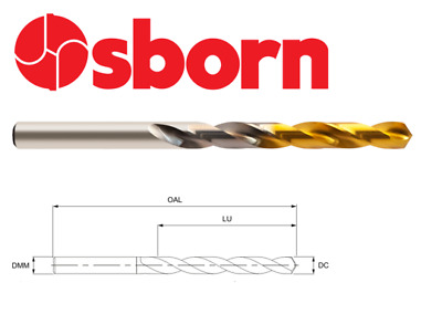 HSS 3 x 19/64 7.54mm Étain Revêtu Intermédiaire Perceuse Embout HSS M2 A002 19/64 