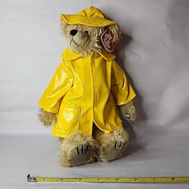 VINTAGE BEANIE BEAR With Yellow Rain Jacket and Coat $5.00 - PicClick
