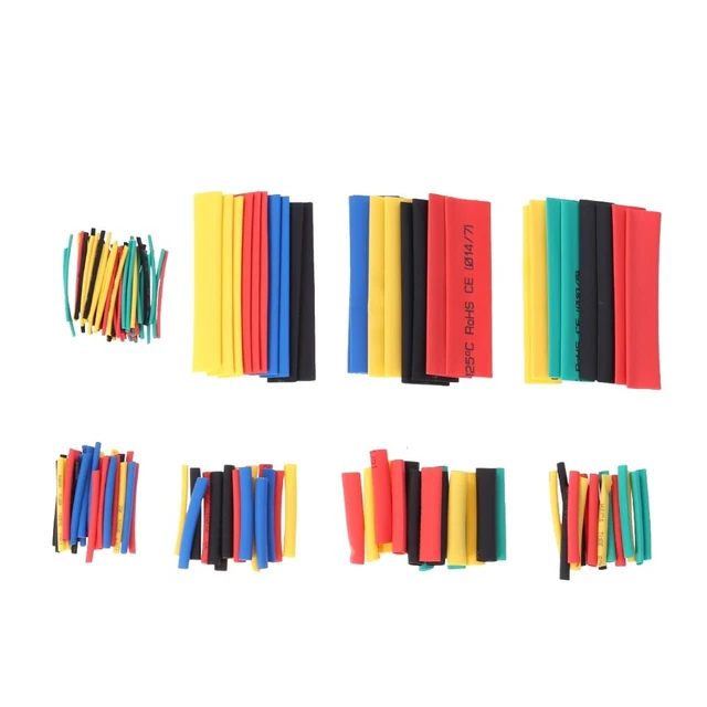 164 pz 164 pz pratico restringimento del calore tubo sleeving wrap set cavi