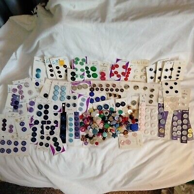 Lot Of Vintage to New Buttons Assorted Metal Wood Plastic Figural 1lbs Sewing