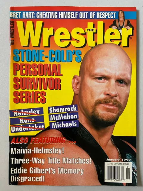 Wrestling Magazine The Wrestler January 1999 Stone Cold Steve Austin WWF WWE ECW