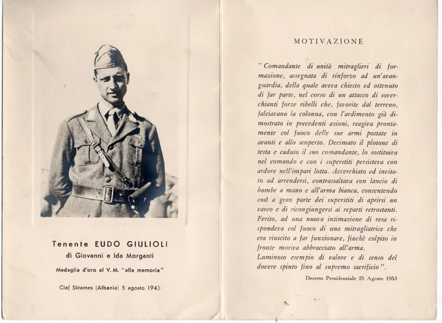 Fotografia Santino Caduto Seconda Guerra Mondiale Albania Grecia Regio Esercito