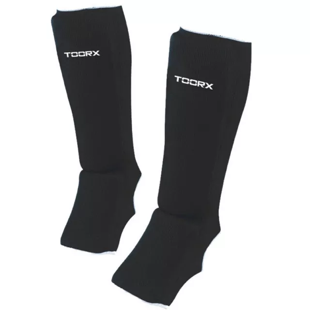 Coppia Paratibia Toorx con Para Piede Stinchi Protezioni Gambe MMA Kick Boxing