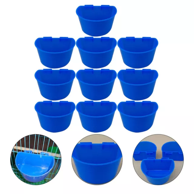 10 piezas Dispensador de agua para ceniceros de cerámica hámster Paloma Arena Alimentador de tazas