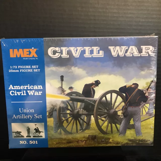 Imex 501 American Civil War Union Artillery Figures Kit-Nib-1:72 Scale
