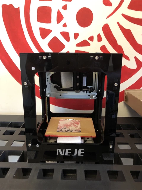 Neje KZ 3000mW Mini Laser Engraving Marking Machine Wood Engraver+Safety Window