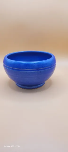 Vintage col bolt Blue Prinknash  calday Pottery Small Bowl 6 cm Diameter 6 cm