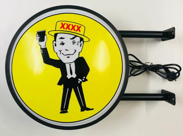 QLD MAN XXXX Gold Beer Bar Lighting Wall Sign Light LED Man Cave Christmas Gift