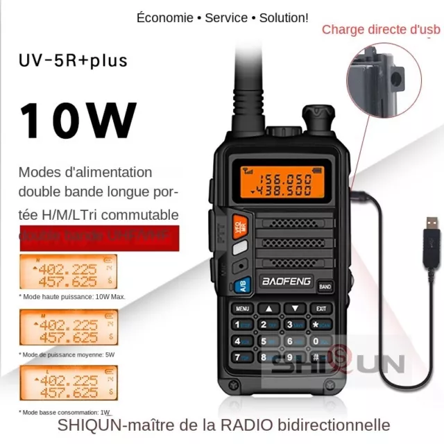 Talkie walkie Longue portée 88EVersion Mise à Niveau du 888S
