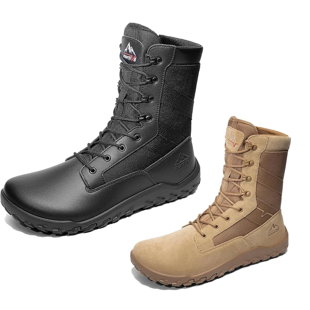 Military Boot Box NORTIV 8 MEN'S Wide Toe Box Barefoot Military Tactical Boots Combat ...