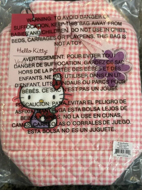 Vera Bradley Hello Kitty Lunch Bag, New in bag