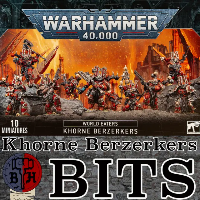 Warhammer 40K Chaos Space Marines World Eaters Khorne Berzerkers Set BITS
