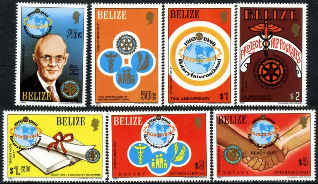 Belize Mi.-Nr. 544-50 **, 75 Jahre Rotary International, kpl. Satz postfrisch!