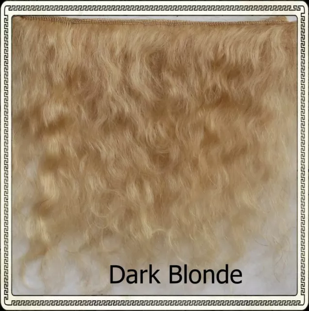 Mohair Weft DARK BLONDE,  3" - 4" X 36"   Ideal for Reborn dolls