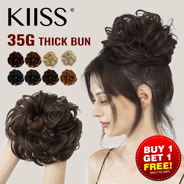 AU Thick Messy Bun Hair Piece Scrunchie Updo Wrap Hair Extension Real Look