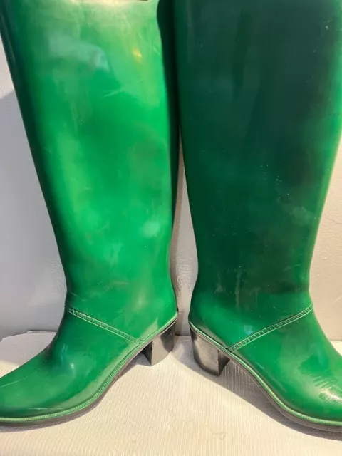 Marc Jacobs green rain boots size 7