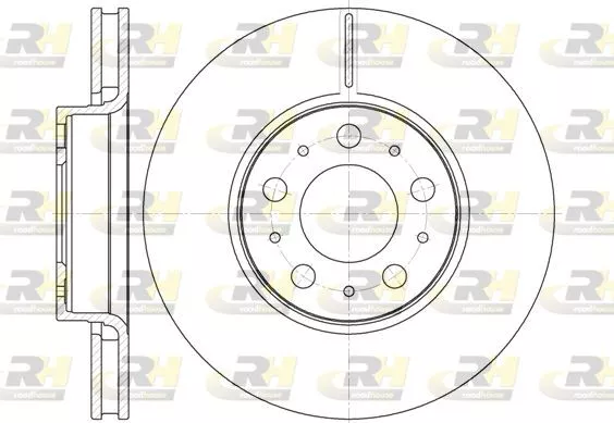 2x Roadhouse 6619.10 Bremsscheibe für VOLVO