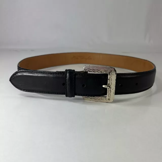 Ann Taylor Black Genuine Leather Belt - Women's Size 28