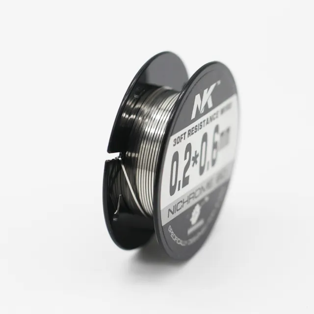NK - 30Feet Nichrome Ribbon Flat Wire 0.2x0.4 0.2x0.6 0.2x0.8 0.3x0.8 0.4x0.8mm