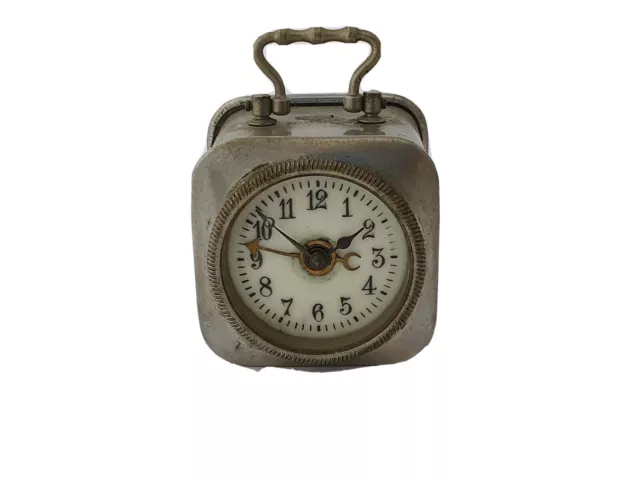 Brevete antique military officer style french alarm table watch clock