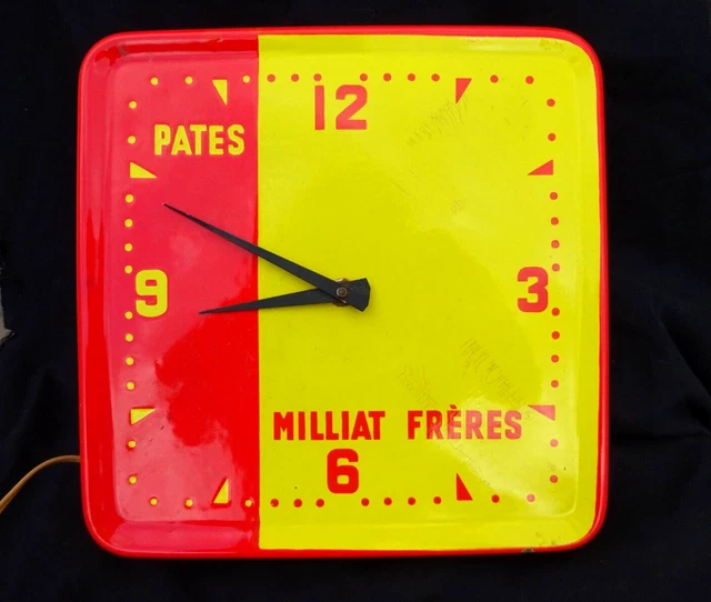 Horloge émaillée Provençale Motif Olives : Pendule Décor Murale Art émail, Made In France