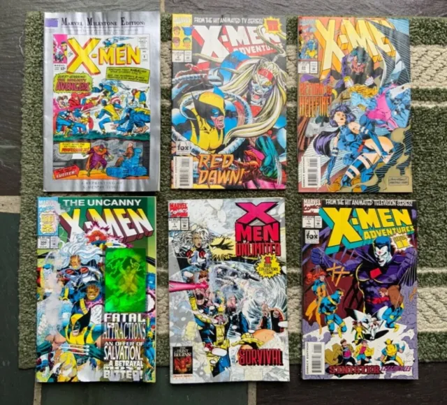 X-Men Marvel Comic Books 6 in lot