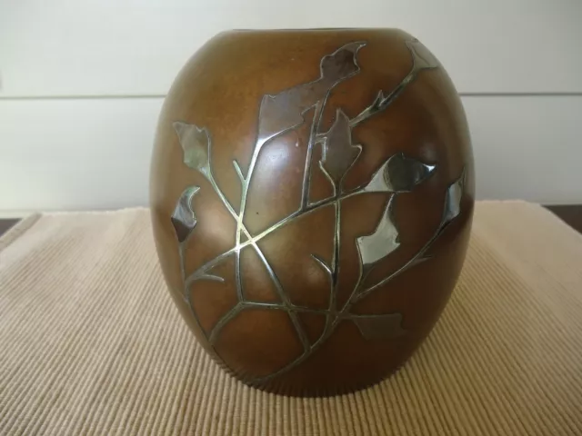 Heintz Sterling on Bronze Vase