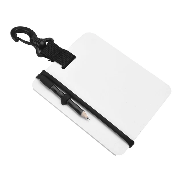 Ardoise De Plongée Hapivida – PC, 1 Crayon, Mousqueton, Tube Flottant – Pour Communication Sous-marine, Apnée, Pêche