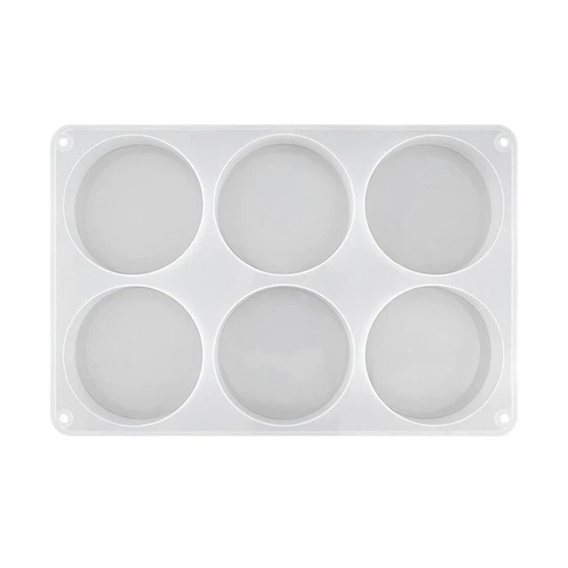 Moules En Silicone Pour Sous-verres En Résine - Lot De 6 Ronds De 10 Cm - Résistant à La Chaleur, Facile à Démouler - 5
