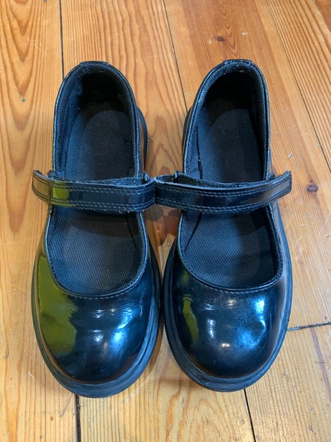 DR MARTENS GIRLS Macy Black Patent School Shoes Size 2 22.00 PicClick UK