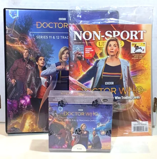 2022 Rittenhouse Doctor Who Series 11 &12 Album w/Promo Hobby Box + Price Guide