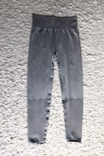 fabletics leggings Powerhold S Seamless Grau Laufhose Tights High Waist Mesh