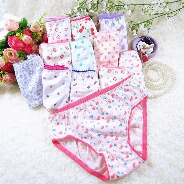 10pcs / Lotto Ragazza Biancheria Intima Bambini panties per Pizzo Mutanda