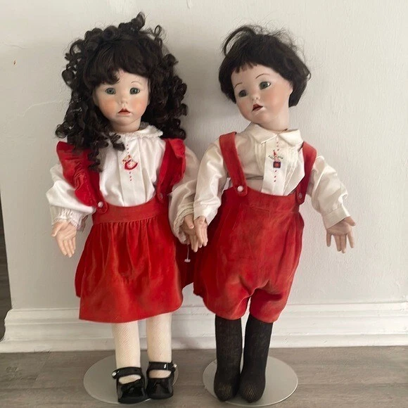 Dianna Effner Hilary The Ultimate Collection Porcelain Dolls Boy and Girl 25”