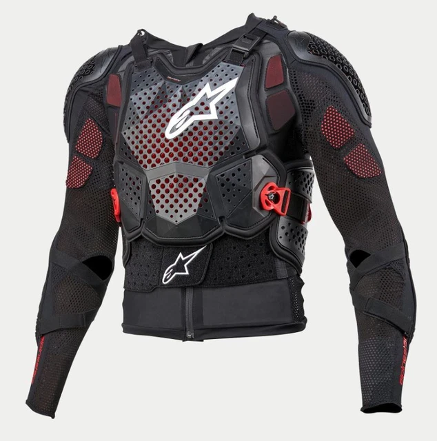 Alpinestars - Pettorina Motocross Bionic Tech V3 - Nero/Rosso