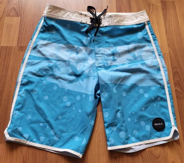 RVCA Swim Trunks Board Shorts Pocket Men’s Performance Stretch VA 32 Pm Tenore