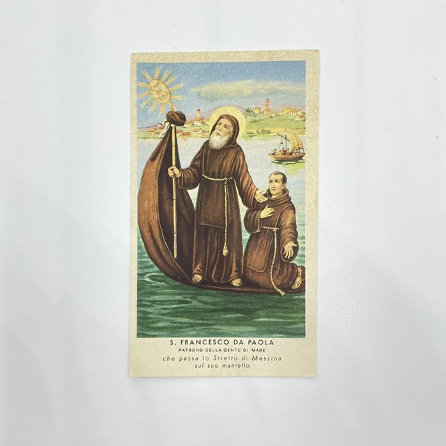 Santino SAN FRANCESCO DA PAOLA che passa lo stretto di Messina - TARANTO 1964