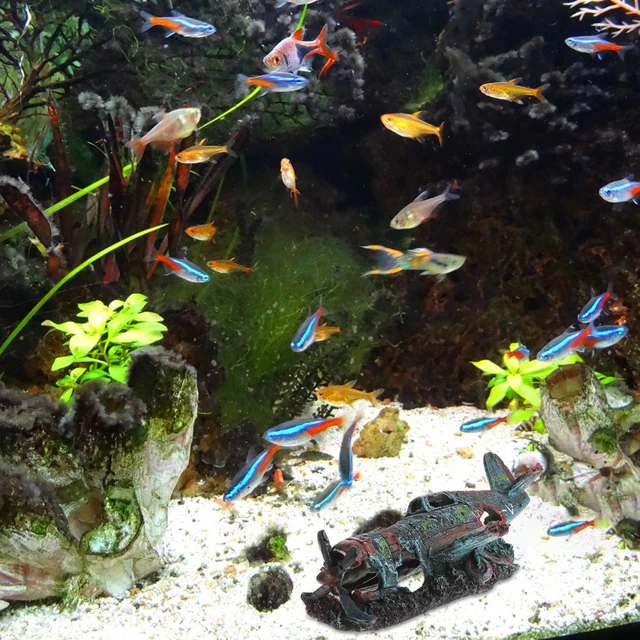 Submarine Aquarium Decoration Shipwreck Large Fish Tank Resin Ornament