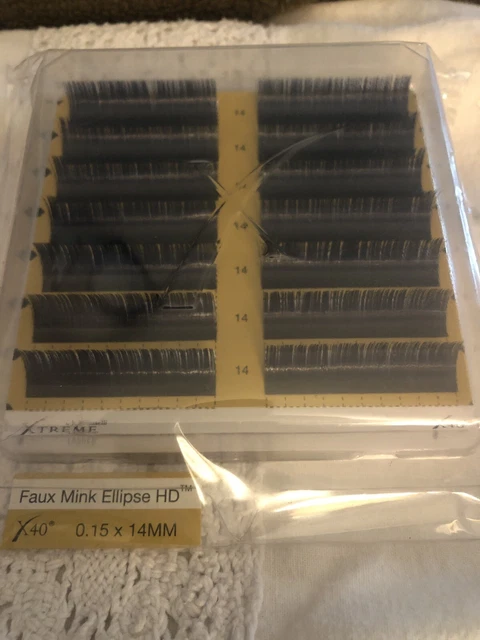 Xtreme Lashes Extensions Faux Mink Bold X40 0.15 X 14 MM Mink Ellipse HD Xtreme Lashes Extensions Faux Mink Bold X40 0.15 X 14 MM Mink Ellipse HD