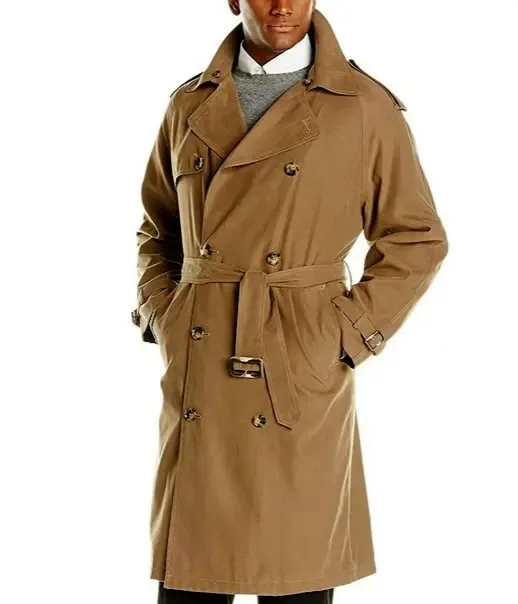 NEW NWT London Fog Men's Iconic Trench Coat British Khaki Size 40 Regular $450