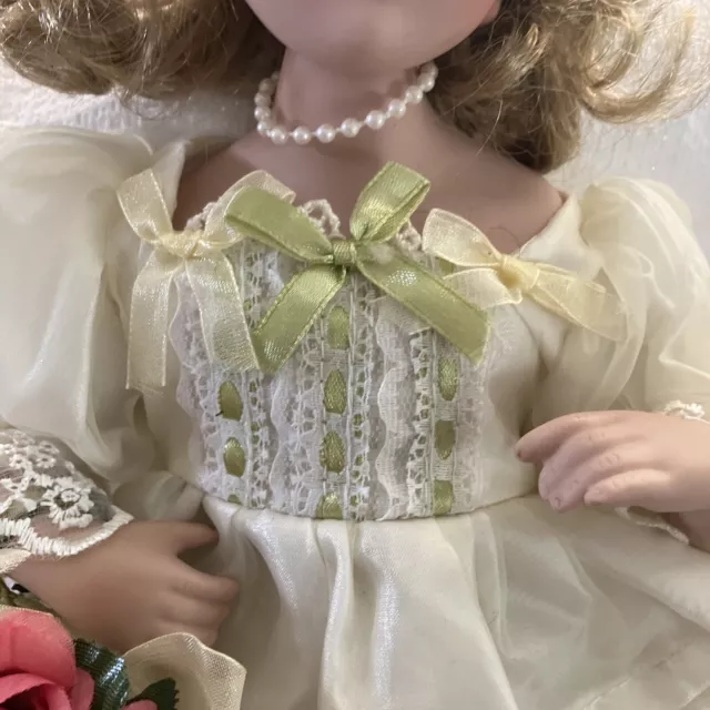 Heritage Signature Collection Petula Porcelain Doll Shelf Sitter designed To Sit 3