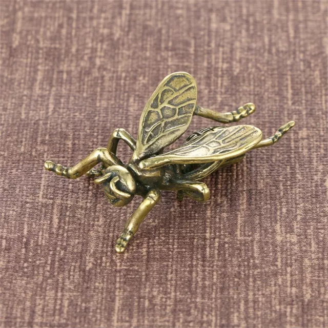 Antique Style Brass Bee Ornament Intricate Detailing for Home or Office