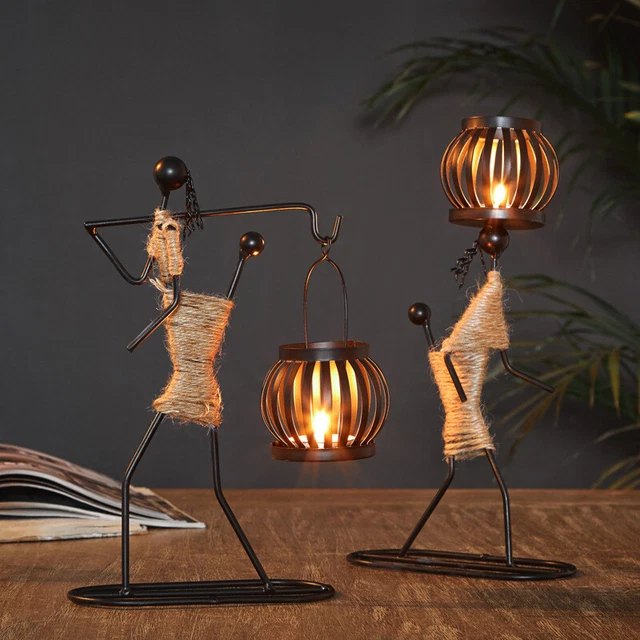 Candle Holder Nordic iron candlestick decoration candlelight dinner Home Decor