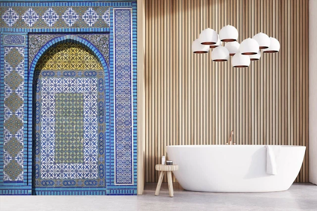3D Blue Sky 5141 Assaf Frank Door Mural