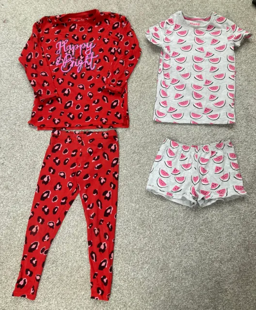 Girls Pyjamas Bundle Next and M&S, long and short, approx 9 years