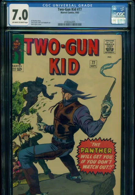 TWO GUN KID #77 CGC 7.0 FN/VF Marvel Comics BLACK PANTHER PROTOTYPE Pre FF #52