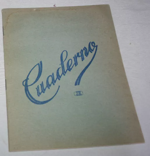Antiguo Cuaderno Escolar Sin Usar Con Tablas De Numeros Detras, Años 50 60  1ªu